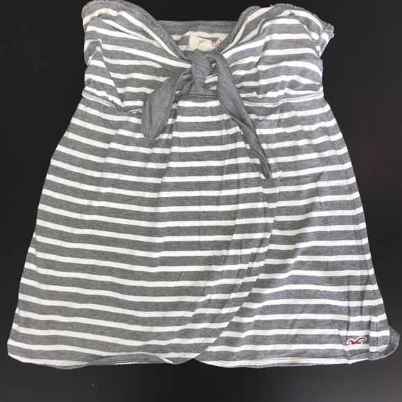 Hollister strapless wrap style bow top - large - Picture 5 of 8
